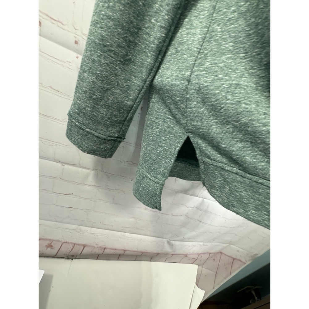 Women's Christmas Tree Long Sleeve Tshirt Green Silver Small Holiday Top - Picture 5 of 13